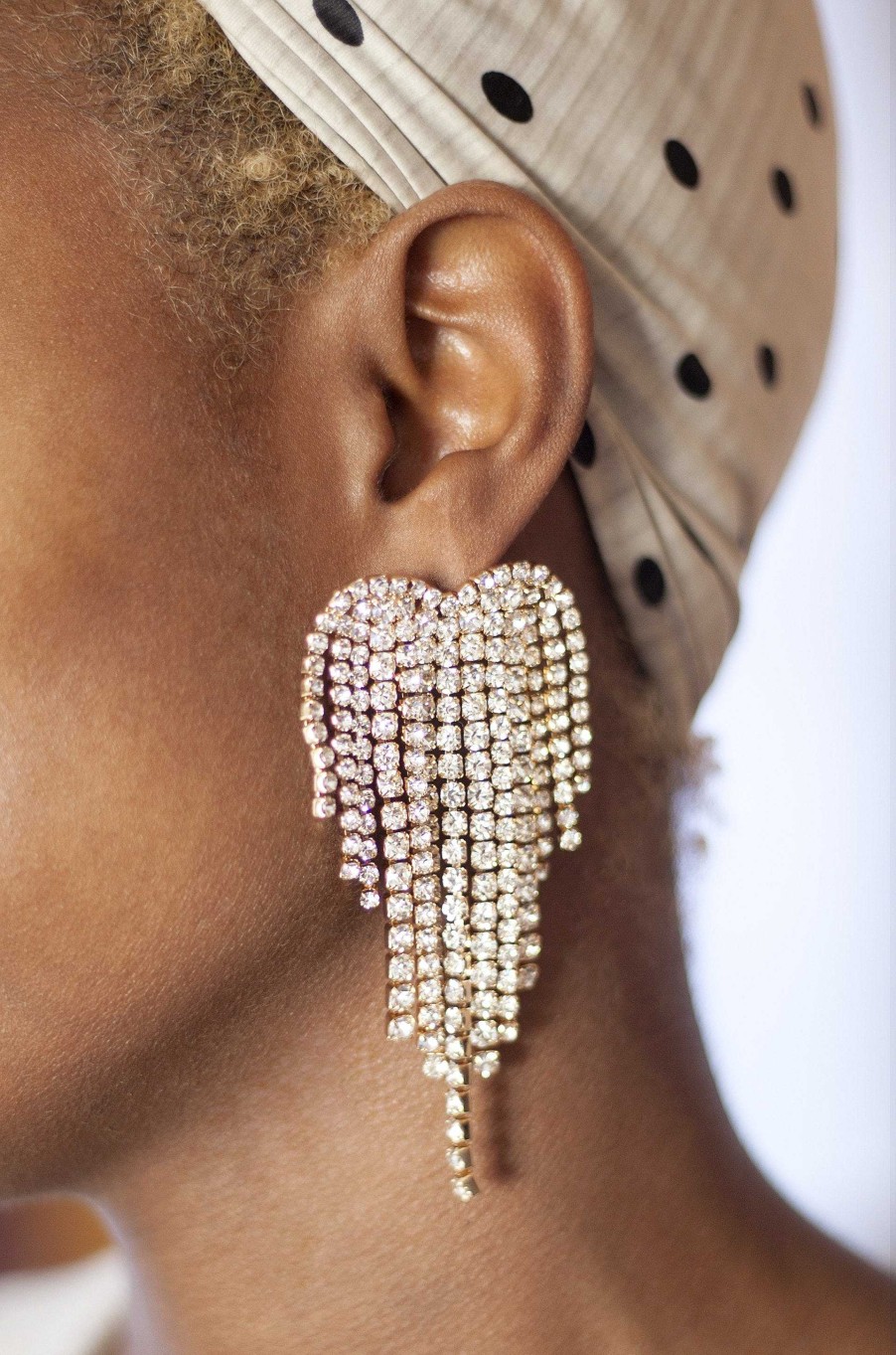 Earrings Ettika | Gala Crystal Fringe 18K Gold Plated Earrings