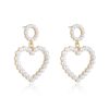 Earrings Ettika | Loving Pearl Heart & 18K Gold Plated Earrings