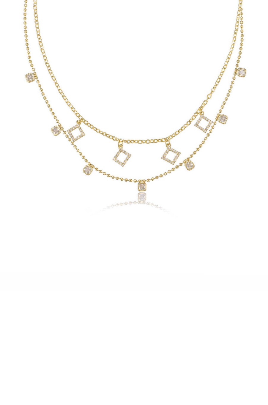 Necklaces Ettika | Crystaline 18K Gold Plated Necklace Set