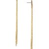 Earrings Ettika | Only Elegance Crystal Chain 18K Gold Plated Dangle Earring