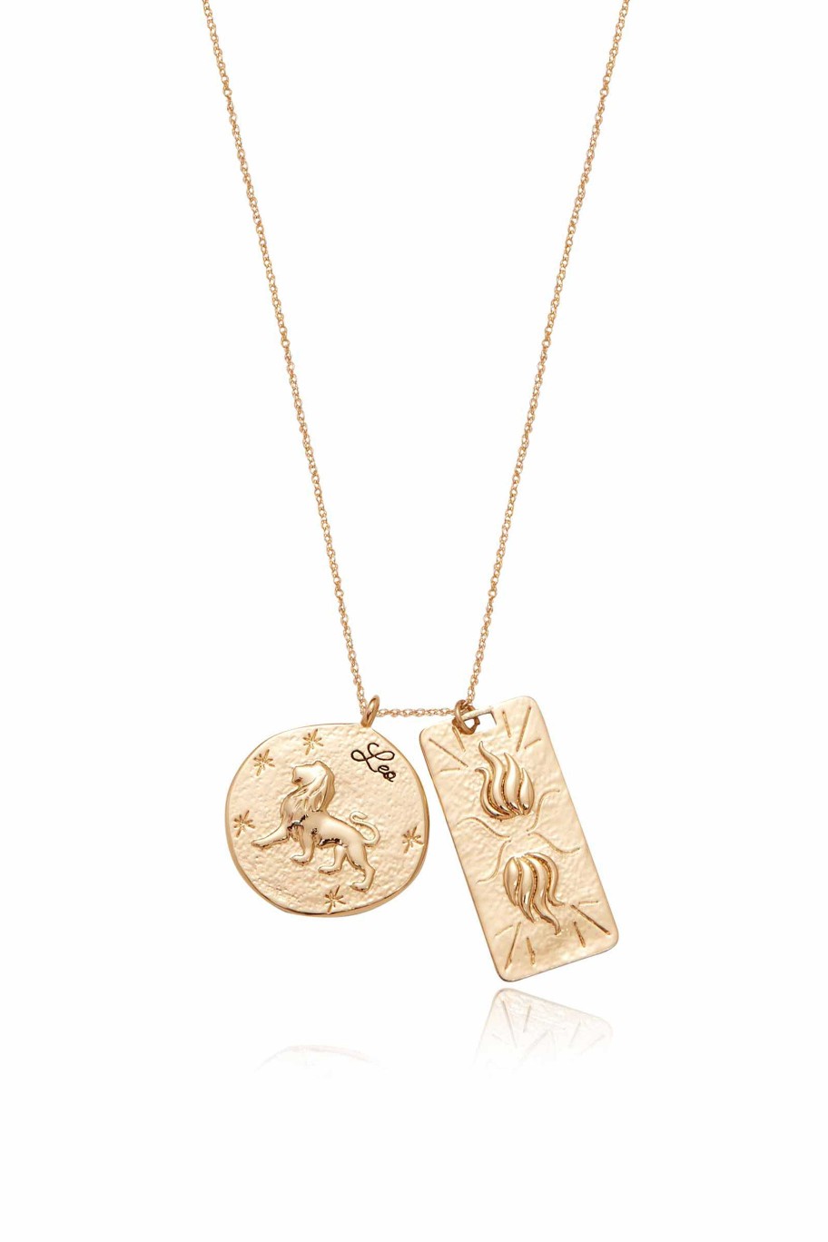 Necklaces Ettika | Zodiac Double Medallion 18K Gold Plated Necklace