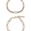 Bracelets Ettika | Perfect Days Freshwater Pearl And 18K Gold Plated Bracelet Set