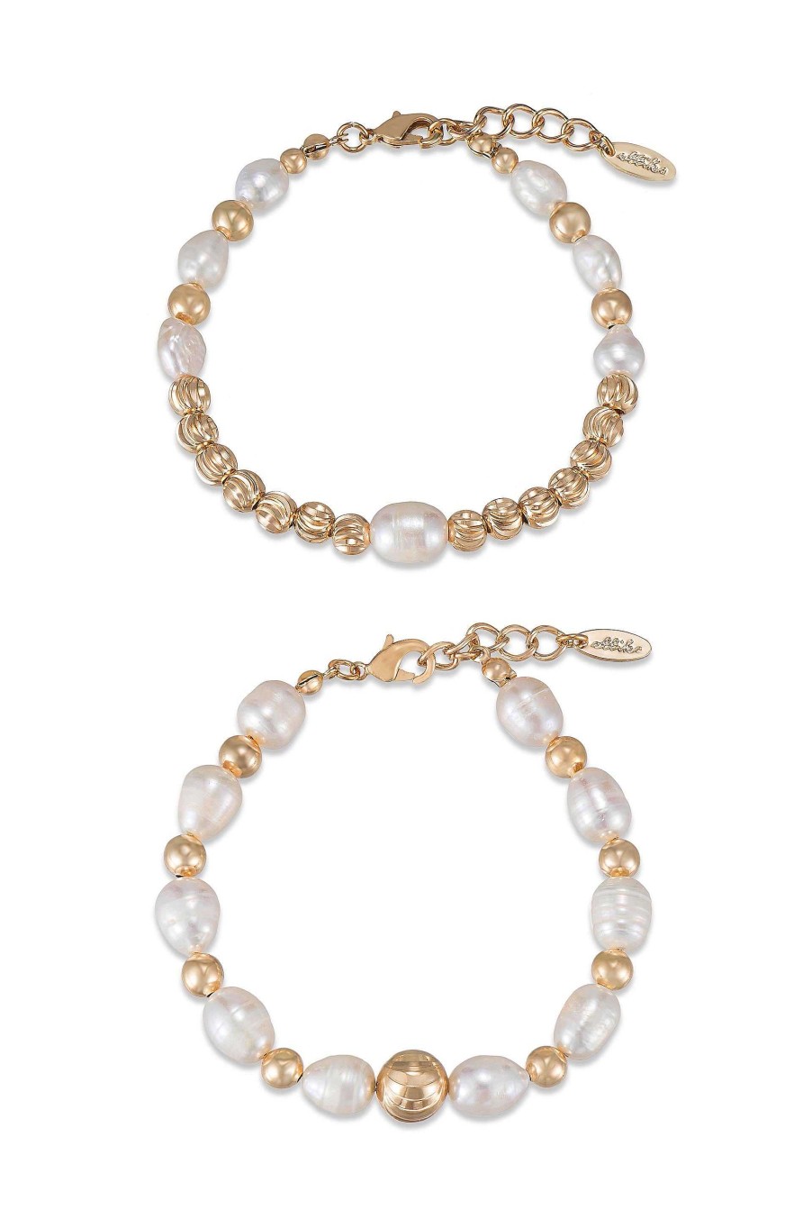 Bracelets Ettika | Perfect Days Freshwater Pearl And 18K Gold Plated Bracelet Set