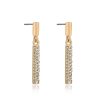 Earrings Ettika | Single File Sparkle 18K Gold Plated Earrings