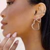 Earrings Ettika | Subtle Love 18K Gold Plated Heart Earrings