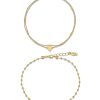 Anklets Ettika | Hearts On Fire 18K Gold Plated Anklet Set