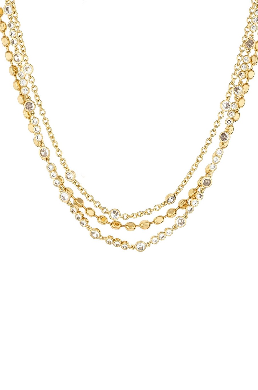 Necklaces Ettika | Main Character 18K Gold Plated Layered Necklace Set