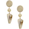 Earrings Ettika | Nautical Shell & 18K Gold Plated Dangle Earrings