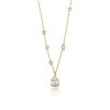 Necklaces Ettika | Delicate Crystal Pendant 18 Gold Plated Necklace