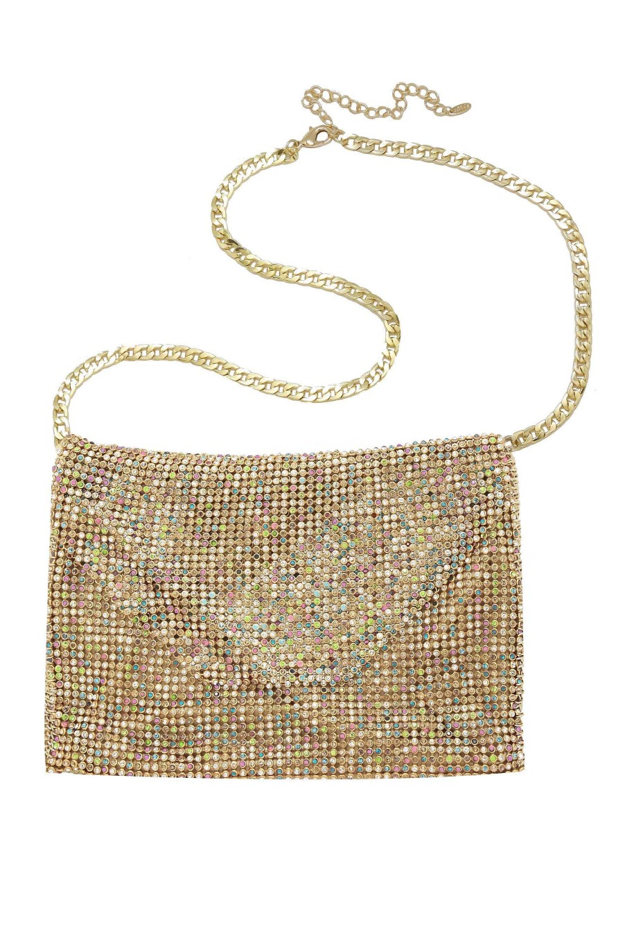 Bags & Hats Ettika | Shimmer Night Out Fanny Pack With Gold Chain Strap