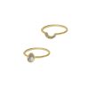 Rings Ettika | Perfect Fit Crystal 18K Gold Plated Stacking Ring Set