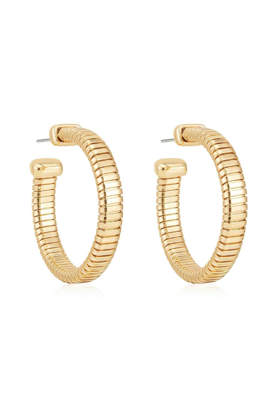 Earrings Ettika | Your Essential Flex 18K Gold Plated Hoops