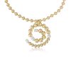 Necklaces Ettika | Golden Pearl Swirl 18K Gold Plated Necklace