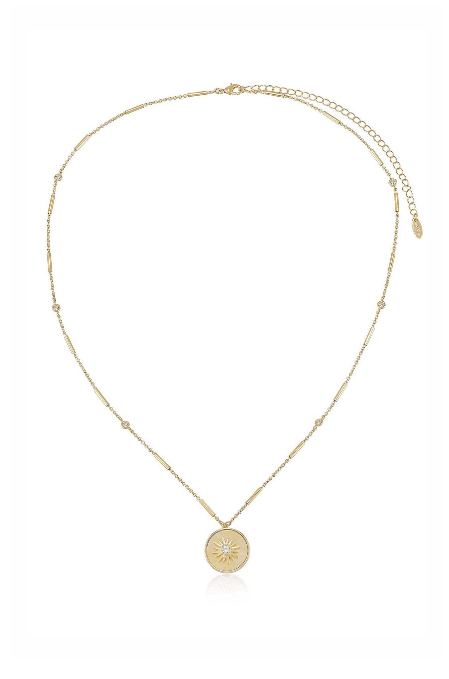 Necklaces Ettika | Apollo Mother Of Pearl 18K Gold Plated Pendant Necklace