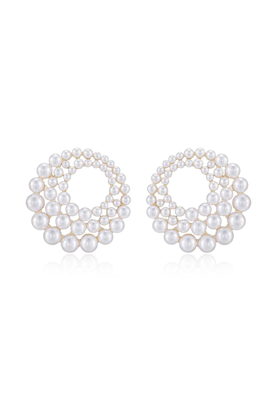 Earrings Ettika | Blushing Pearl 18K Gold Plated Earrings