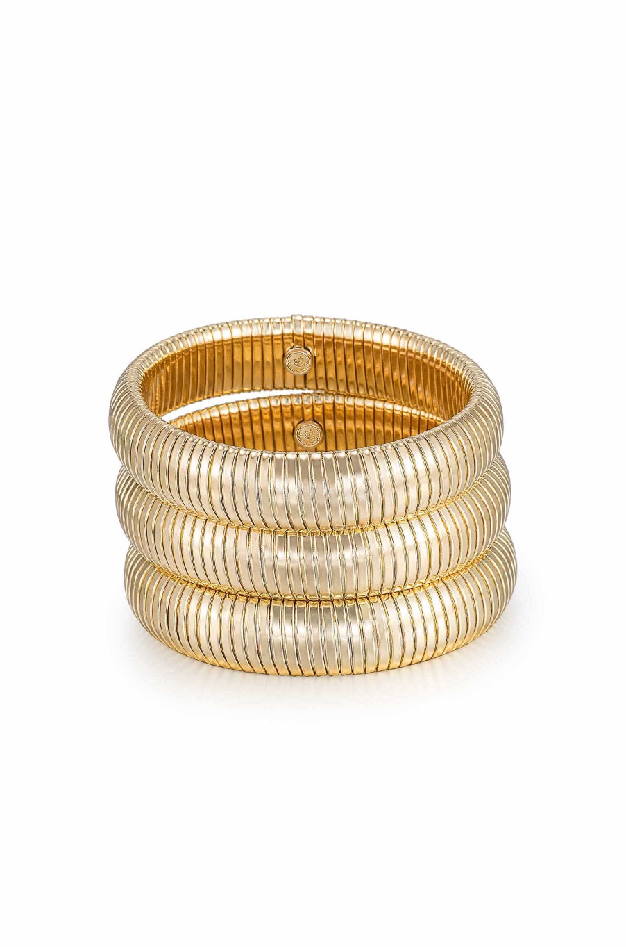 Bracelets Ettika | Golden Hour Flex Snake Chain Stretch Bracelet Set