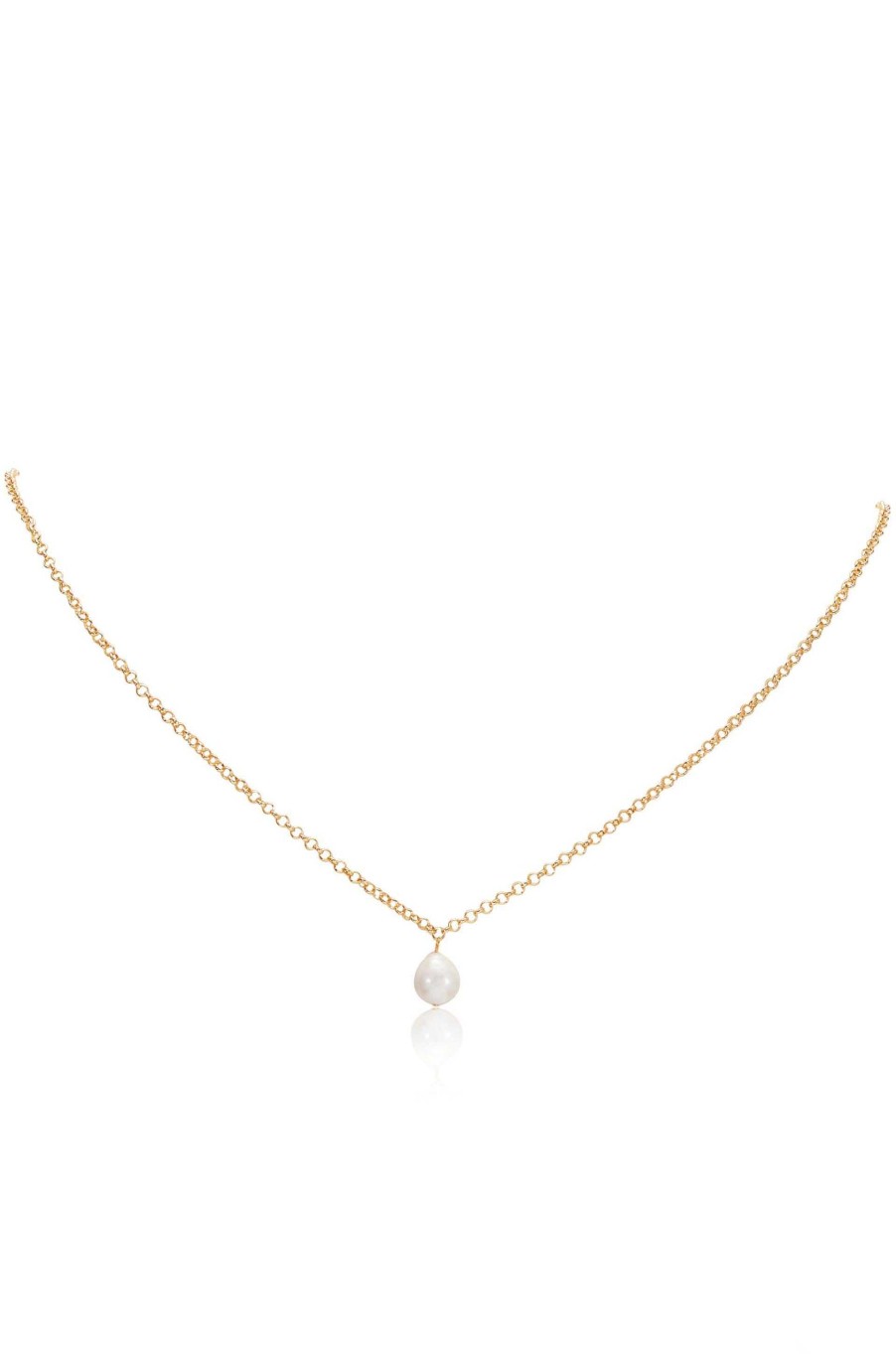 Back Necklaces Ettika | Single Pearl Drop Back Necklace