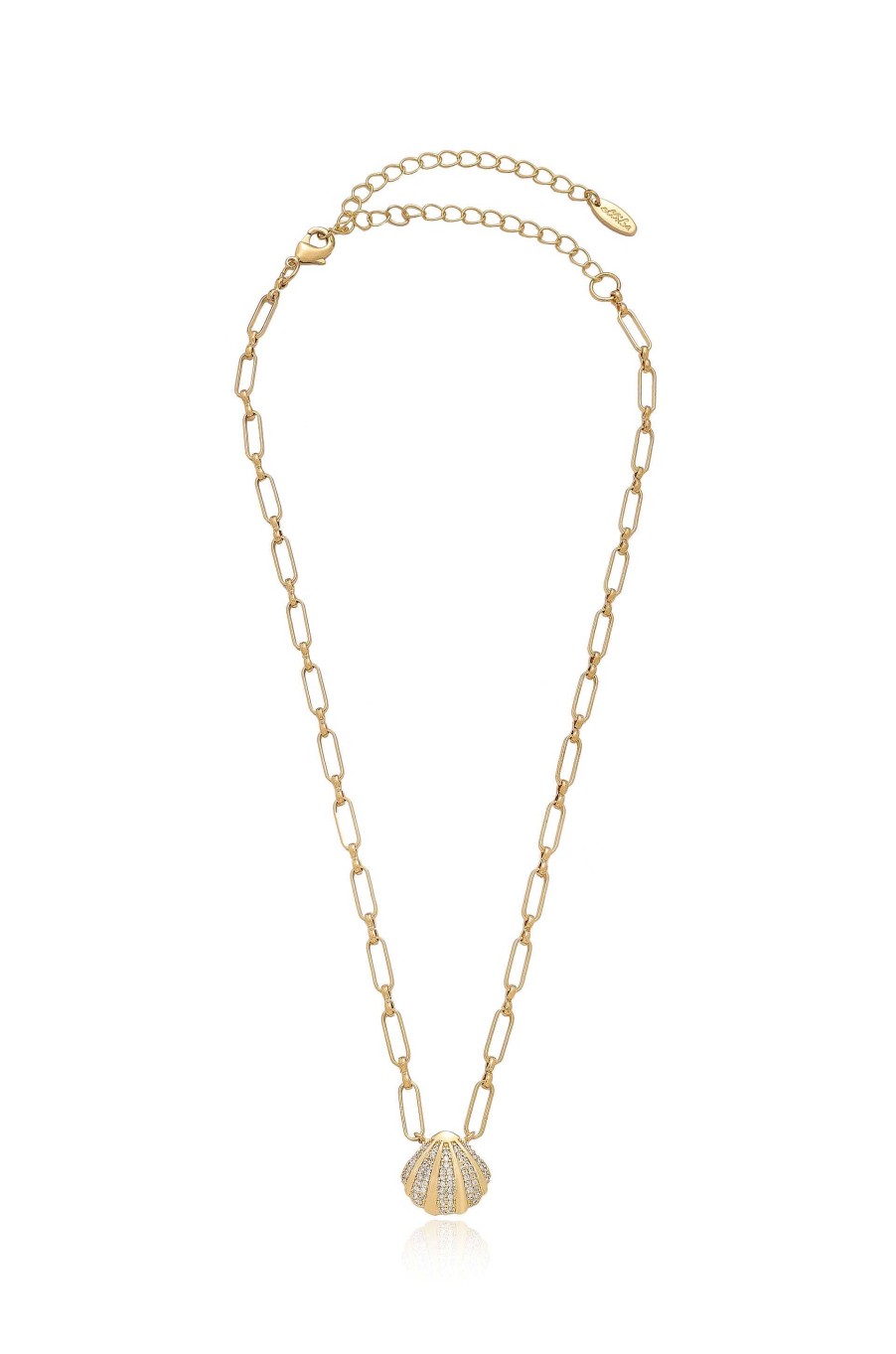 Necklaces Ettika | Clam Shell Charm 18K Gold Plated Necklace