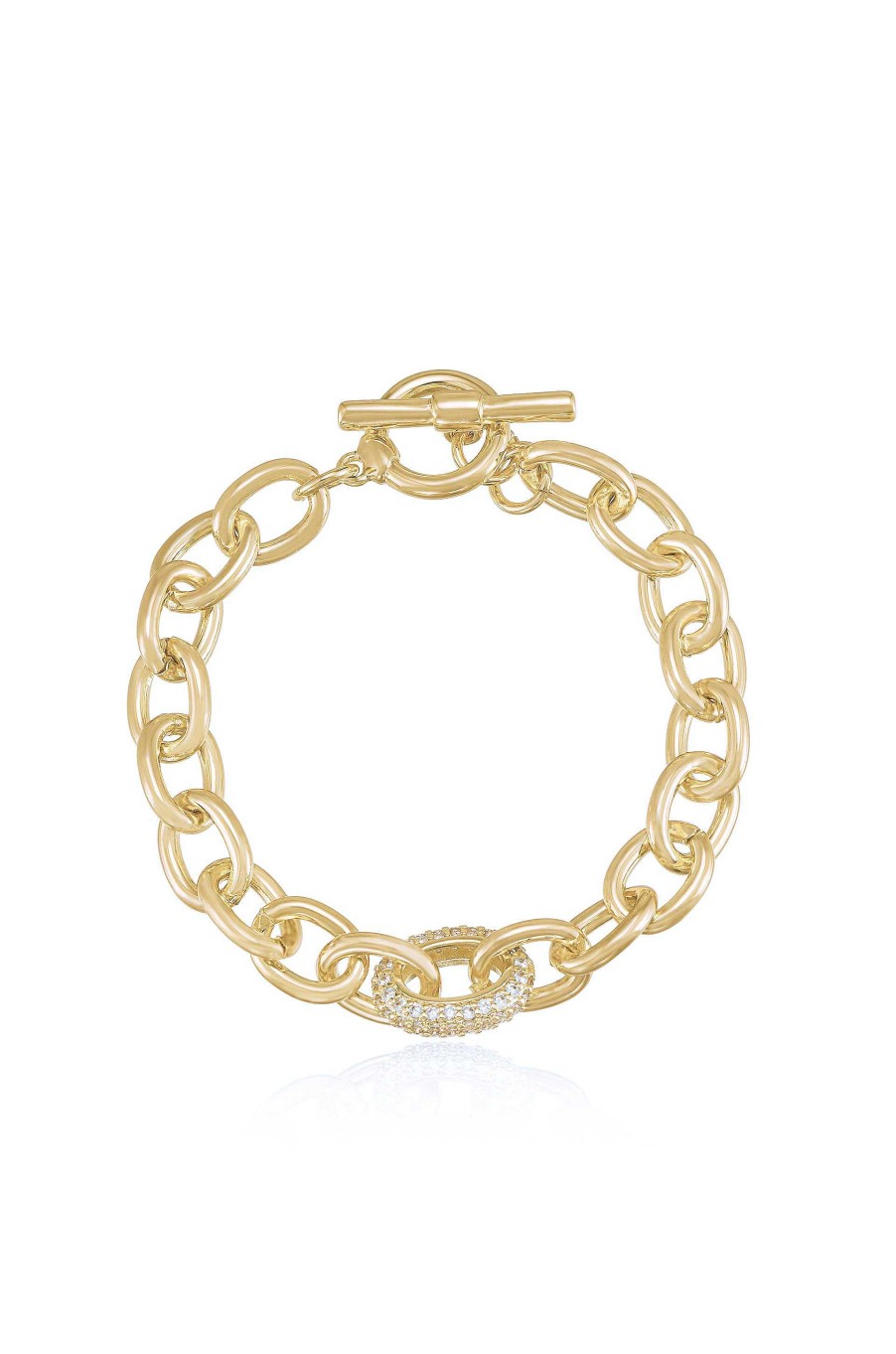 Bracelets Ettika | True To You 18K Gold Plated Chain Bracelet