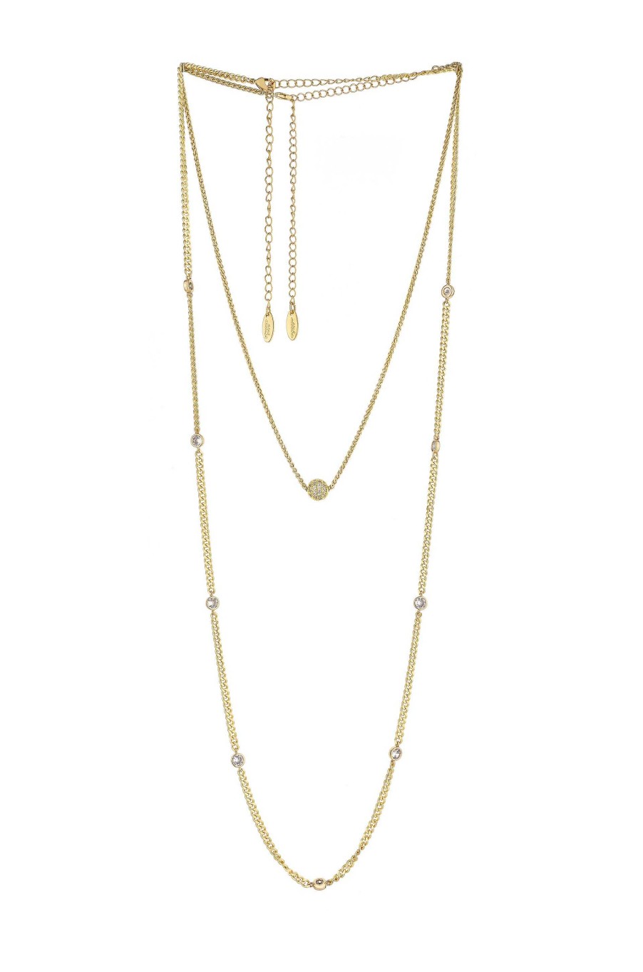 Necklaces Ettika | Crystal Society 18K Gold Plated Necklace Set