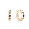 Earrings Ettika | Lively Rainbow Crystal Hoop Earrings