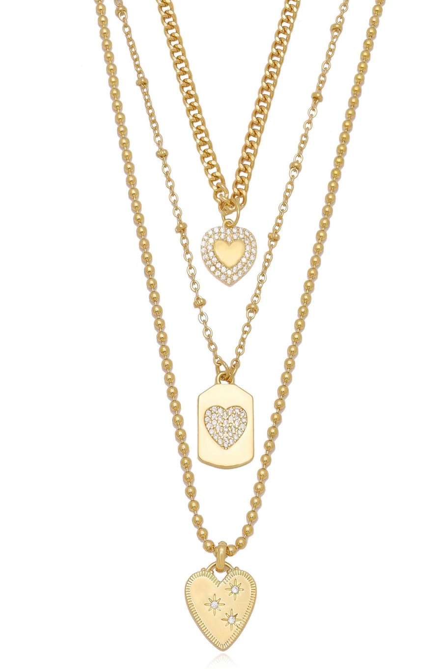 Necklaces Ettika | Love To Love 18K Gold Plated Necklace Set