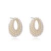 Earrings Ettika | Classic Pearl Cluster 18K Gold Plated Stud Earrings