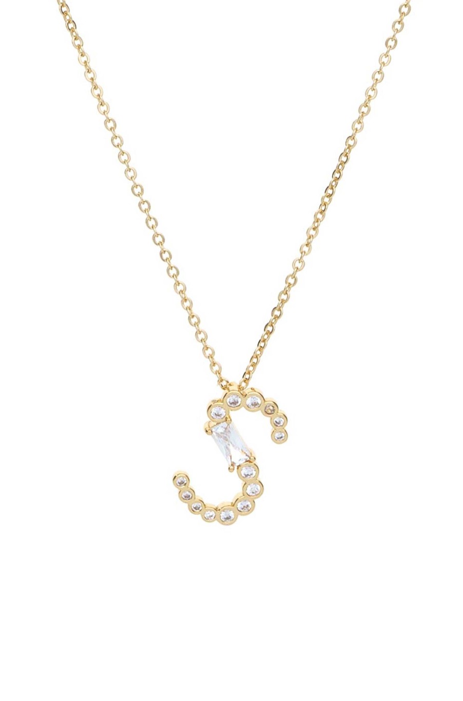 Necklaces Ettika | Mixed Crystal Initial 18K Gold Plated Necklace