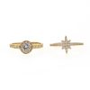 Rings Ettika | Star Studded Crystal 18K Gold Plated Ring Set