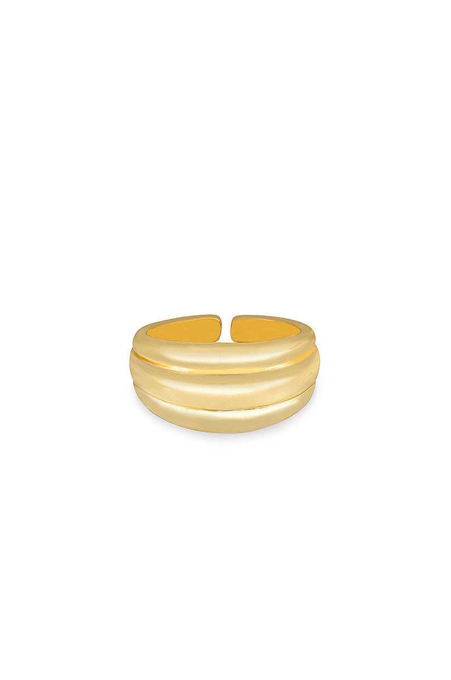 Rings Ettika | Golden Memory 18K Gold Plated Adjustable Ring