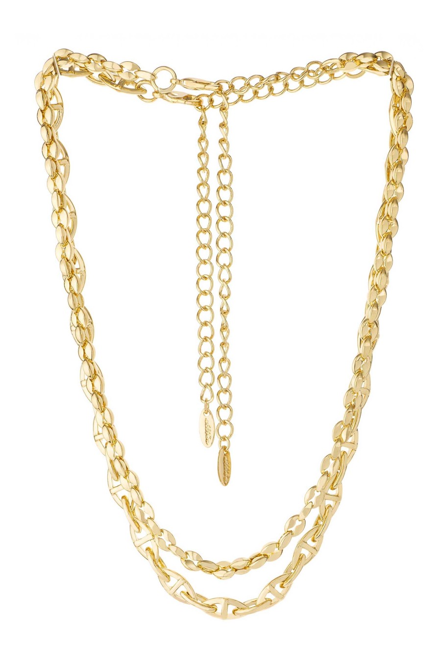 Necklaces Ettika | Golden Rays Linked Chain 18K Gold Plated Necklace Set