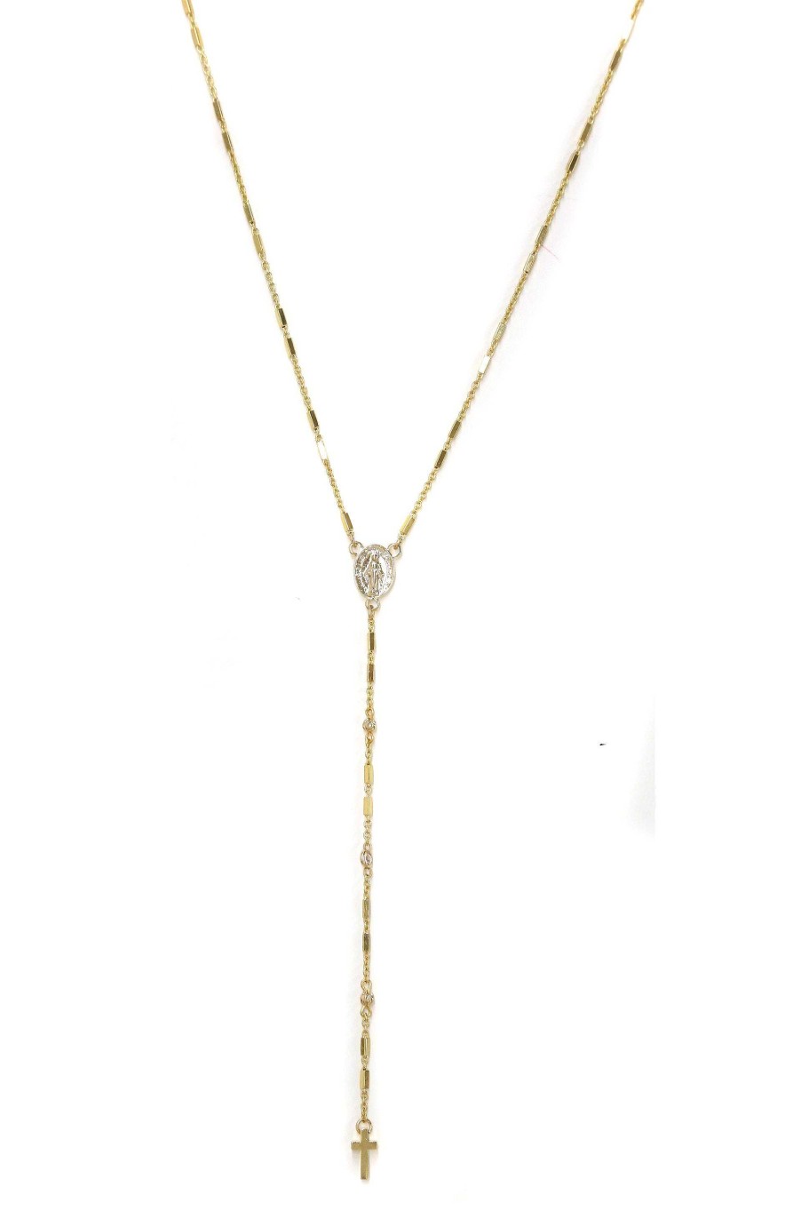 Necklaces Ettika | Cross Y 18K Gold Plated Necklace