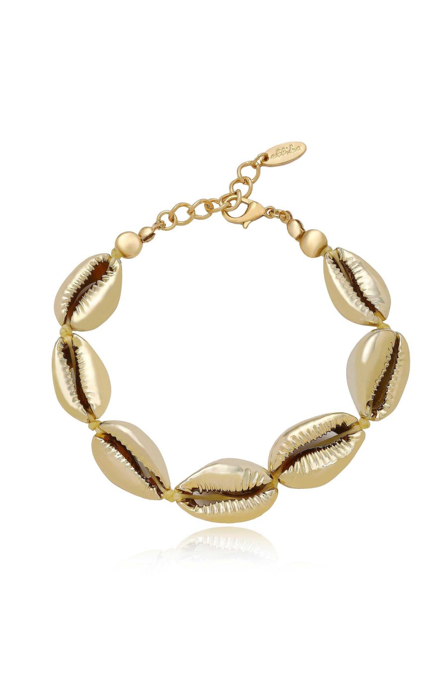 Bracelets Ettika | Seven Seas 18K Gold Plated Shell Bracelet