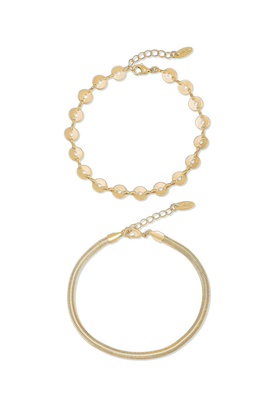 Anklets Ettika | Mixer 18K Gold Plated Anklet Set