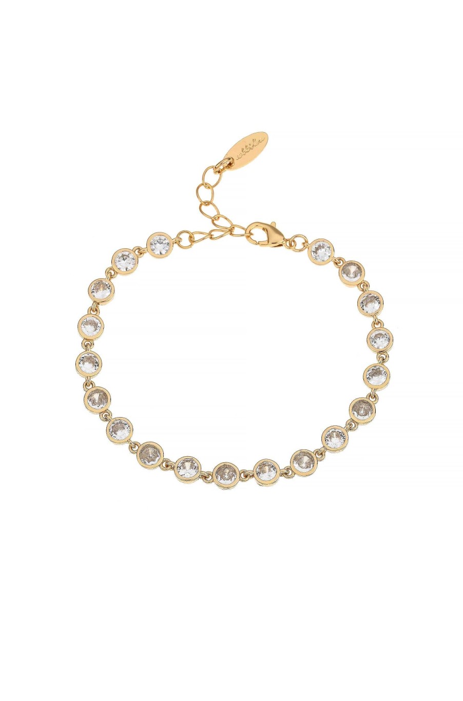 Bracelets Ettika | Everyday Crystal 18K Gold Plated Link Bracelet