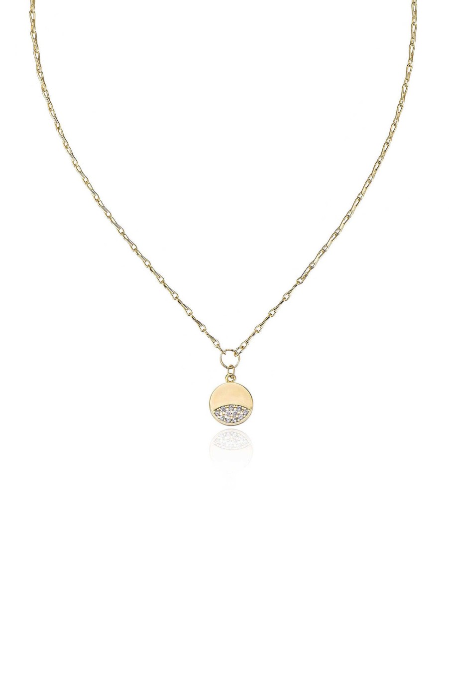 Necklaces Ettika | Crystal Dipped 18K Gold Plated Pendant Necklace