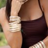 Rings Ettika | Your Essential 18K Gold Plated Twisted Flex Ring