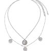 Necklaces Ettika | Elite Coin And Crystal Layered Necklace Set